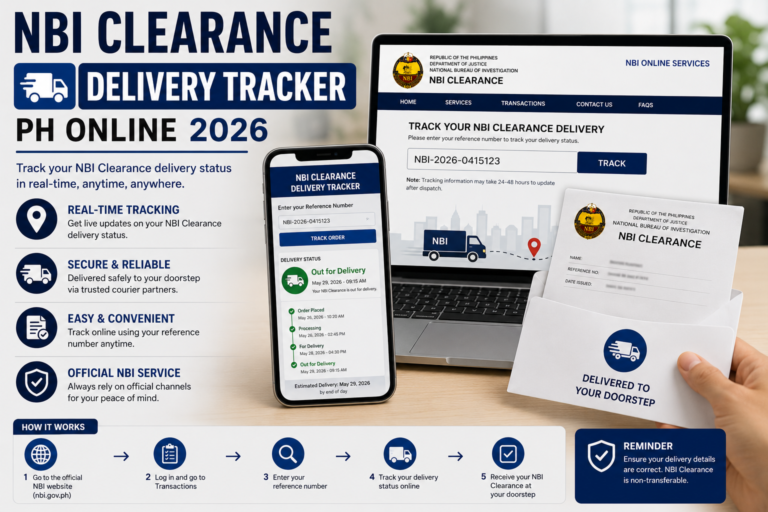 NBI Clearance Delivery Tracker PH Online 2026