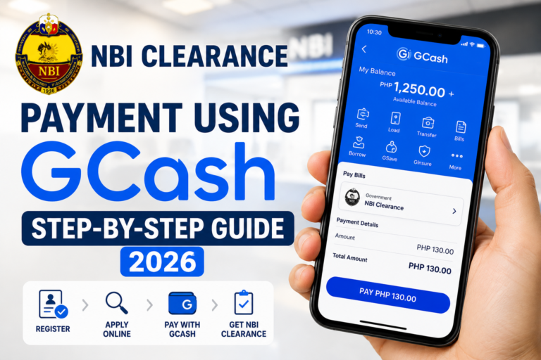 NBI Clearance Payment Using GCash – Step-by-Step Guide 2026