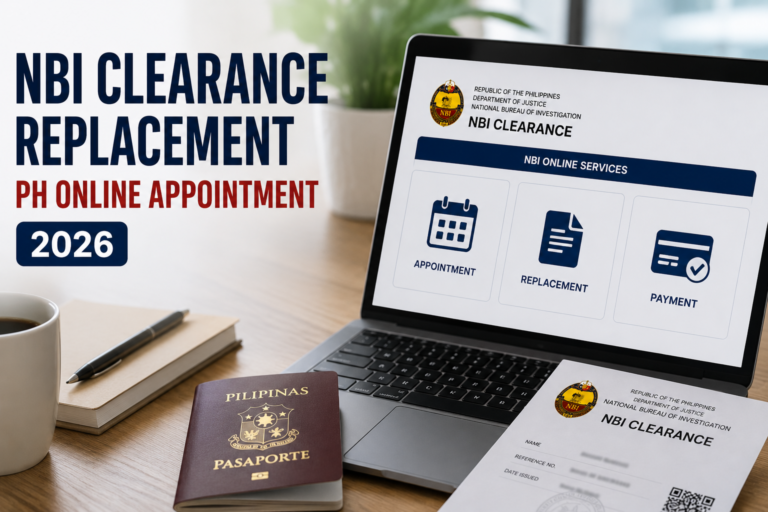 NBI Clearance Replacement Ph Online Appointment 2026
