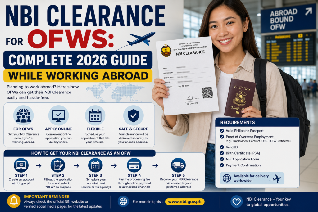 NBI Clearance for OFWs: Complete 2026 Guide While Working Abroad